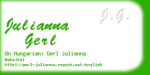 julianna gerl business card
